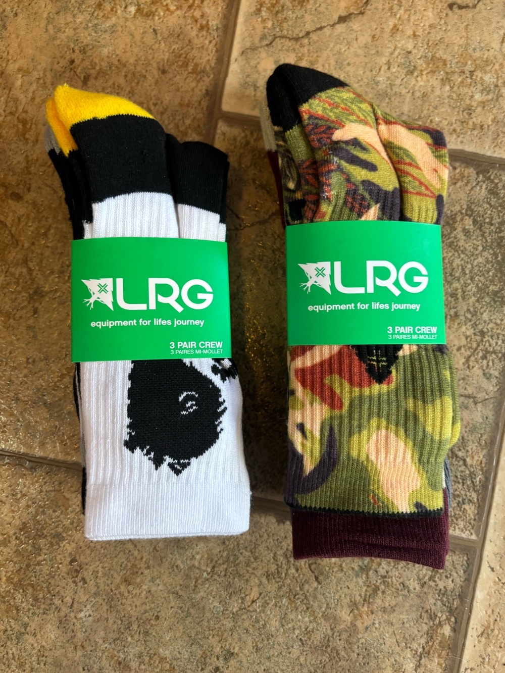 NWT *Bundle of 6 Pairs* Lifted Research Group LRG men’s socks sz 6-12